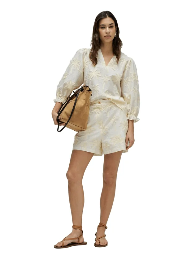Blouse With Textured 3D Fabric Effect