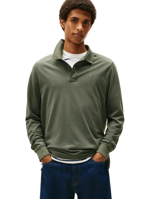 Tjm Slim Placket Polo Ls Ext