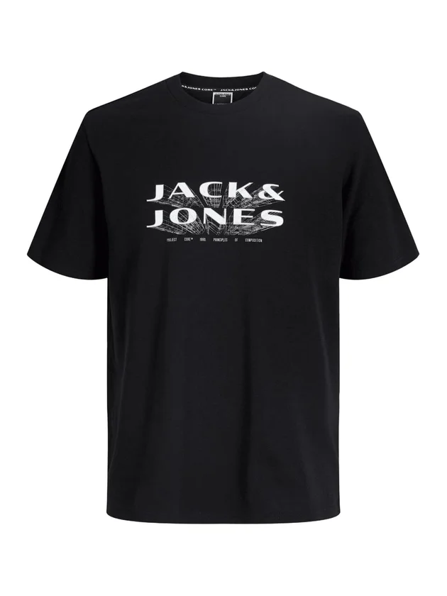 Jcofusion Jj Branding Tee Ss Crew N