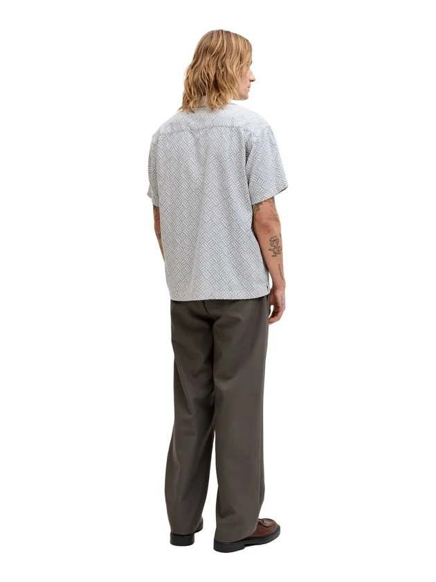 Print Dobby S S Shirt