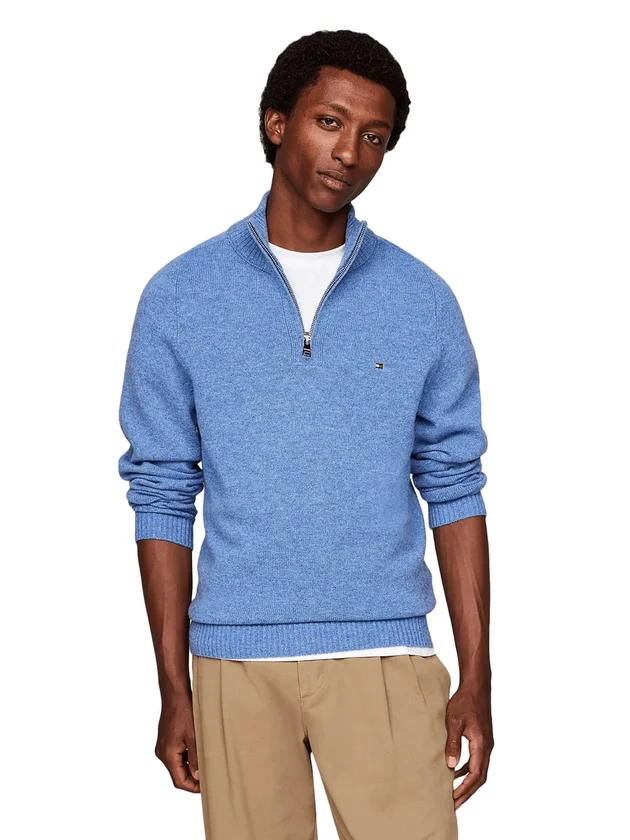Lambswool Zip Mock