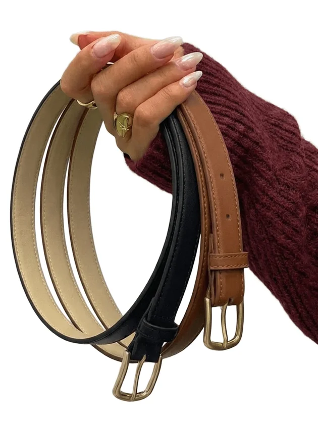 Pcoline 2 Pack Jeans Belt Noos Pu