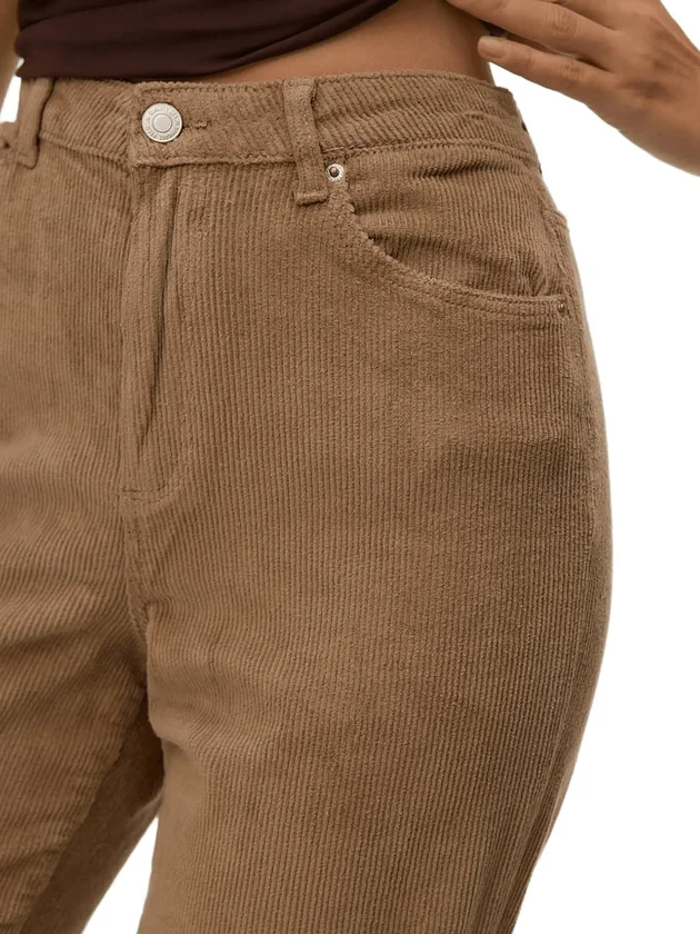 Tessa Hr Wide Corduroy Pants