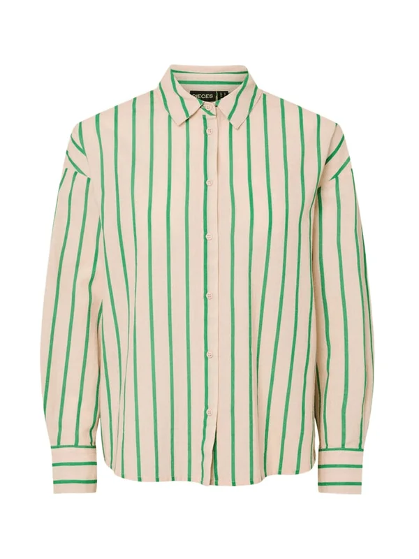 Javia Ls Stripe Shirt Wvn