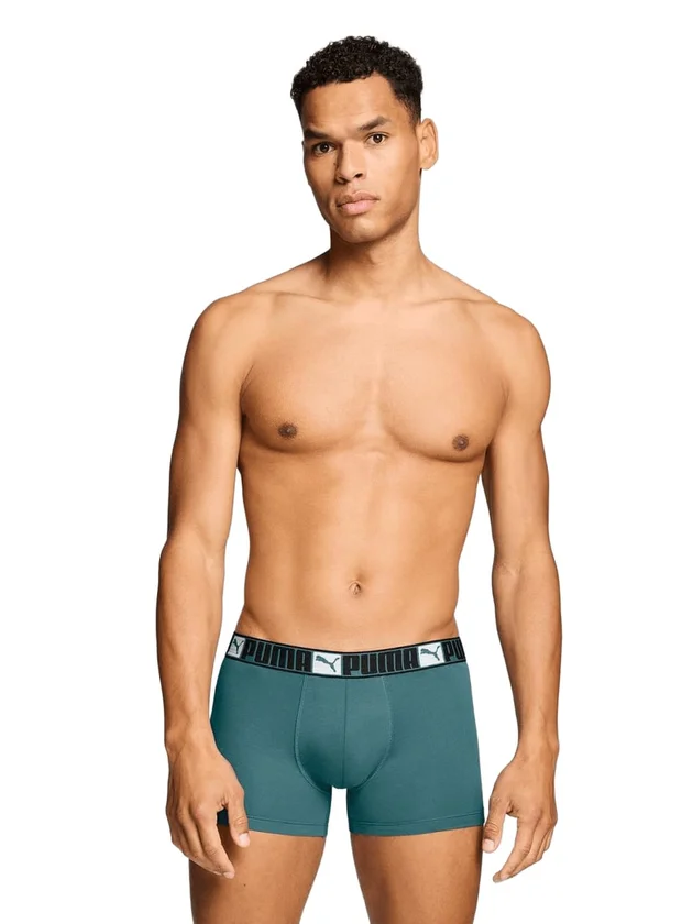 Logo Block Elastic Boxers 2P