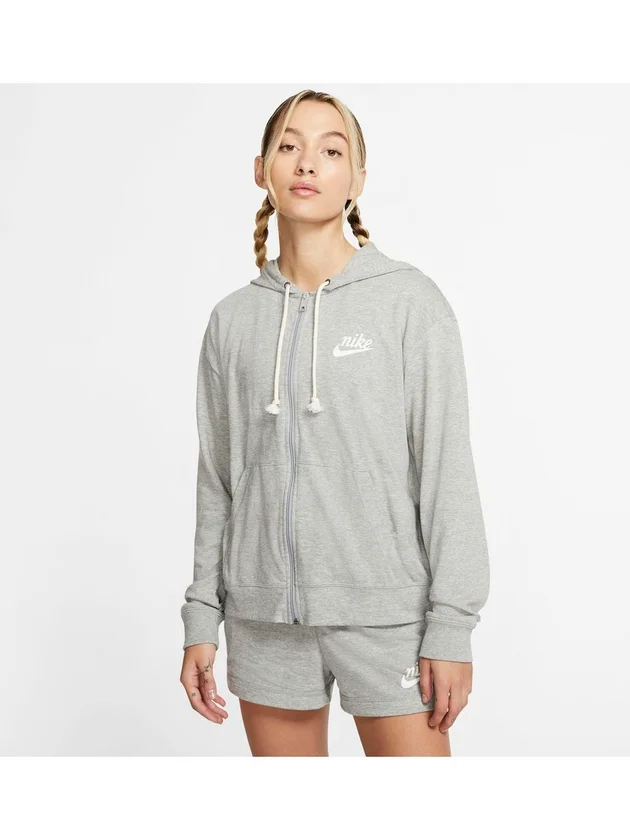 Gym Vntg Jsy Fz Hoodie