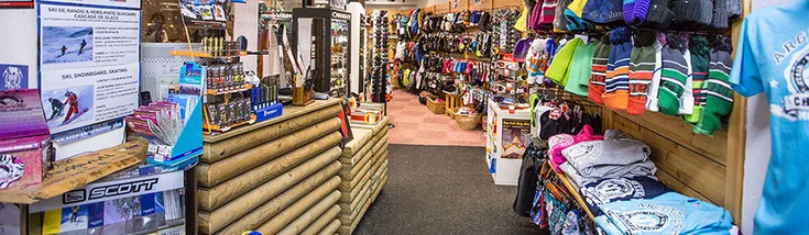 Intérieur du magasin SPORT 2000 ARGENTIERE STAMOS SPORTS