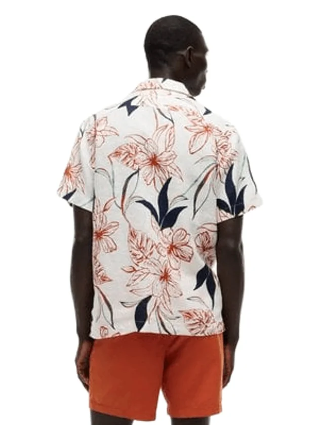 Linen Resort Prt Ss