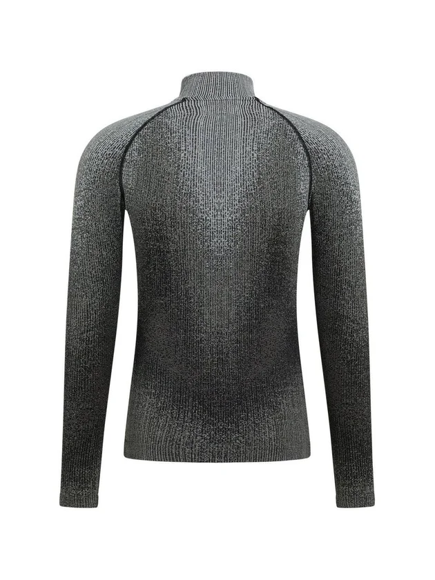 Bl Top Turtle Neck L/S Half Zip