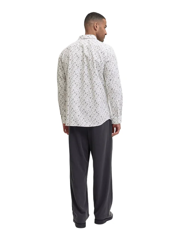 Blayork Print Dobby L S Shirt