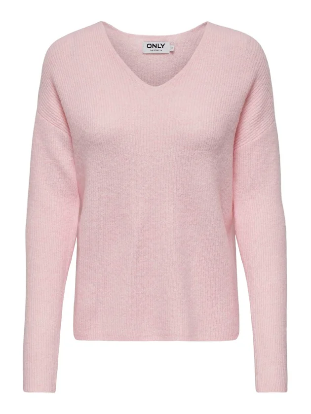 Camilla V Neck L S Pullover Knt Noos
