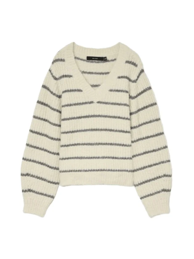 Awesome Shine LS V-Nck Stripe Pull Boo