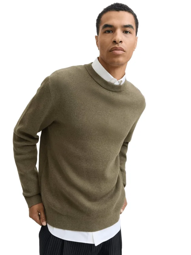 Milano Stitch Knit Crew Neck Sn