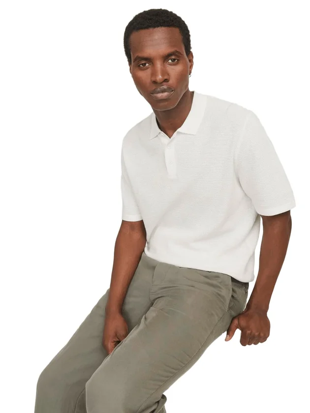 JJEGEORGE Knit Polo SS SN