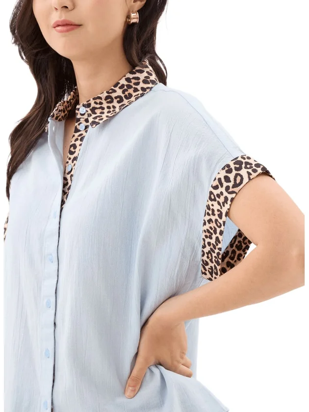 Pcjavier Contrast Check Shirt Wvn