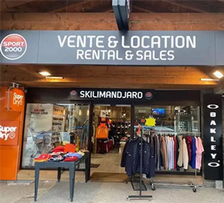Extérieur du magasin SPORT 2000 LES CARROZ SKILIMANDJARO