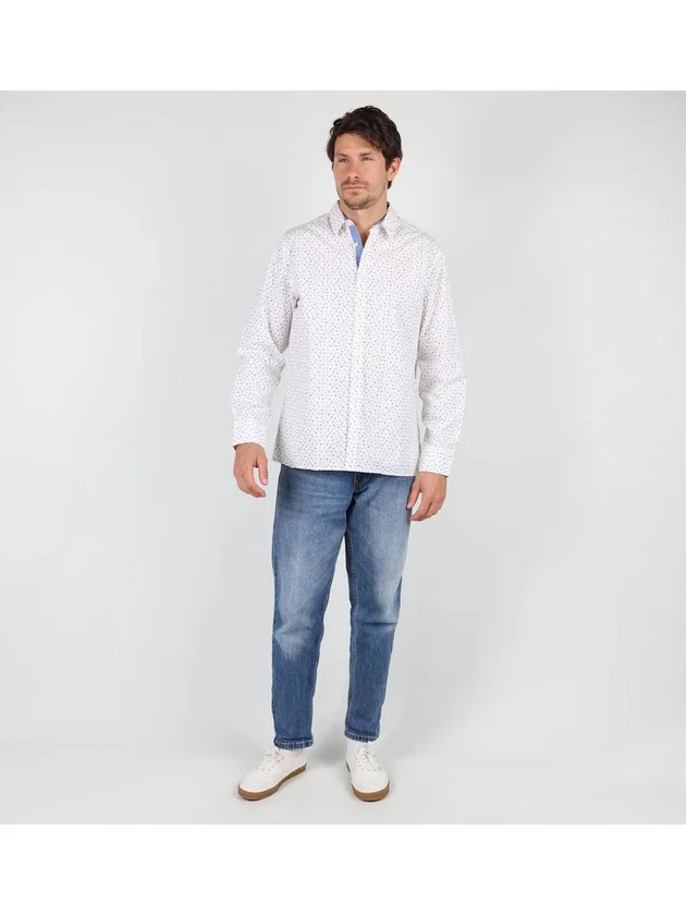 Chemise Manches Longues Microprint