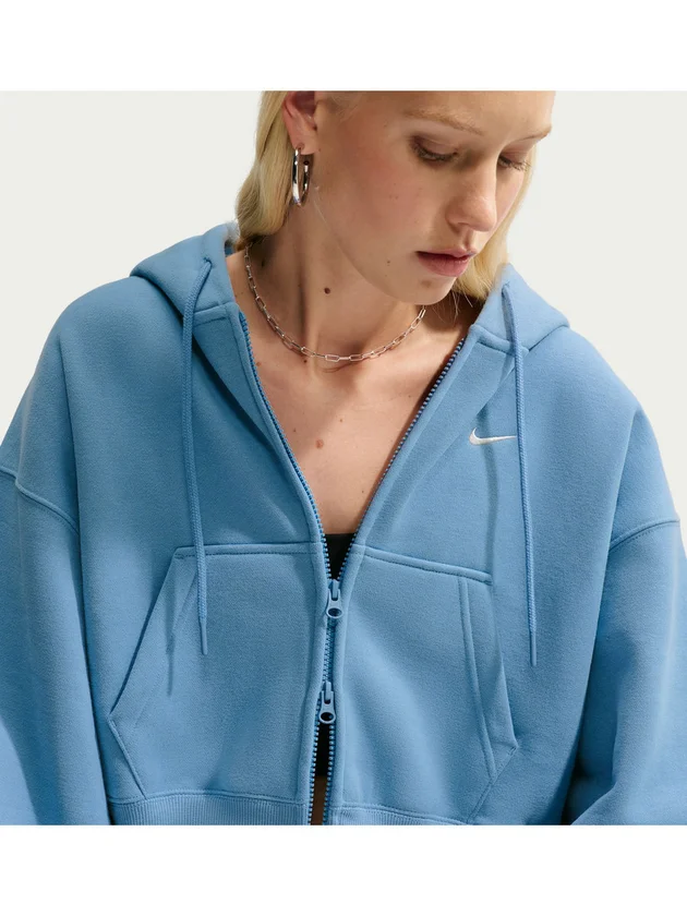 NSW Studio Fleece Midweight Oversized Cropped Full Zip
