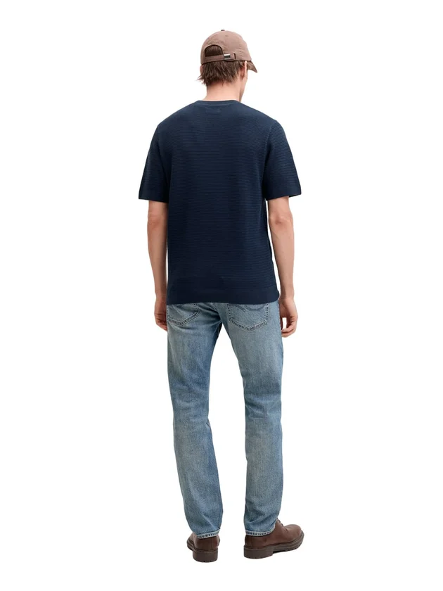 Bluriley Knit Crew Neck Ss Sn