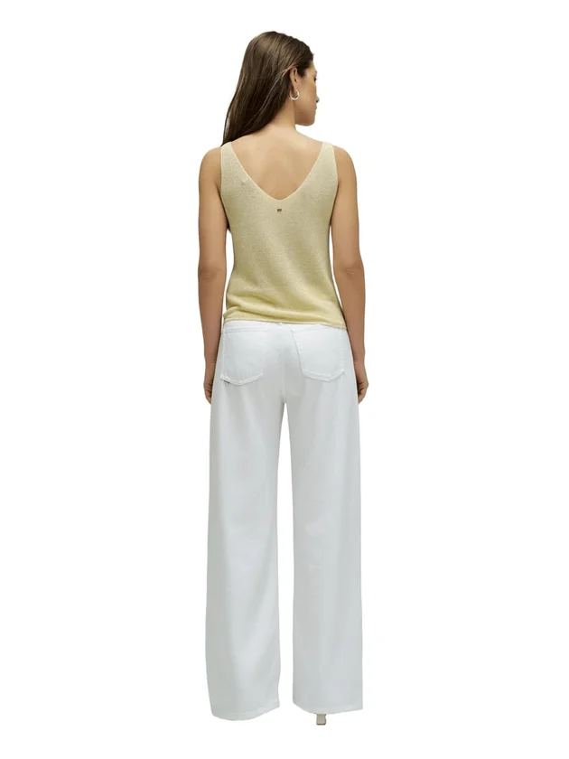 V Neck Strap Top With Sparkle Detail