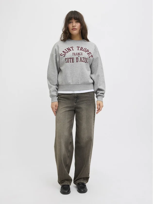 Jxmerle Rlx Short Ls Crew Swt Ln