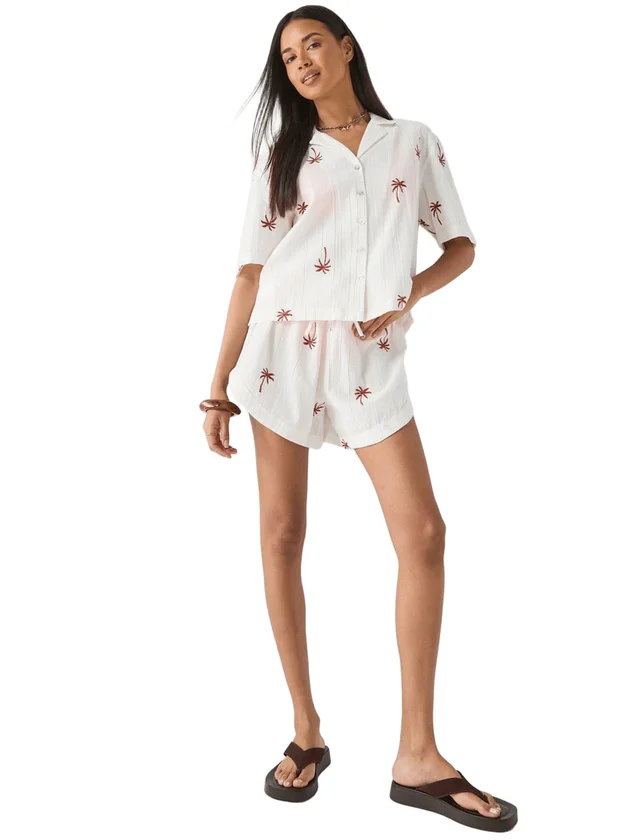Pckiana Embroidery Shorts Wvn BC
