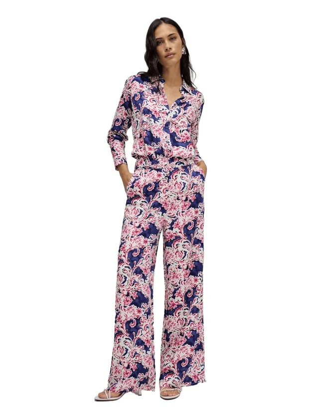 Print Hight Rise Pants