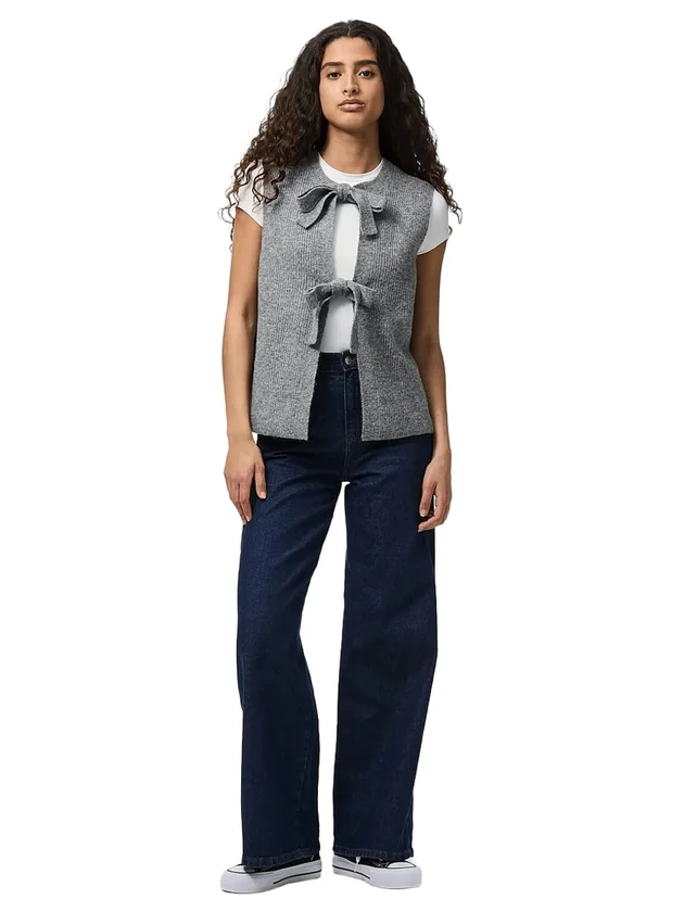 Sl Rev Tie Vest Knit Noos B