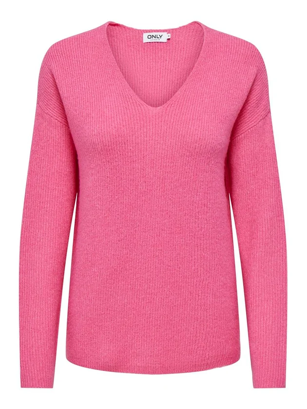 Camilla V Neck L S Pullover Knt Noos
