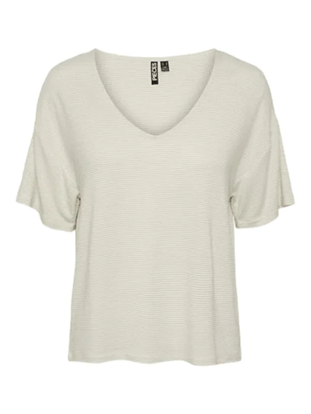 PcBillo Oversized Tee Lurex Stripes Noos