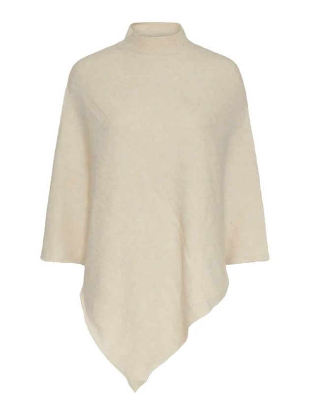 Fortuna High Neck Poncho Noos