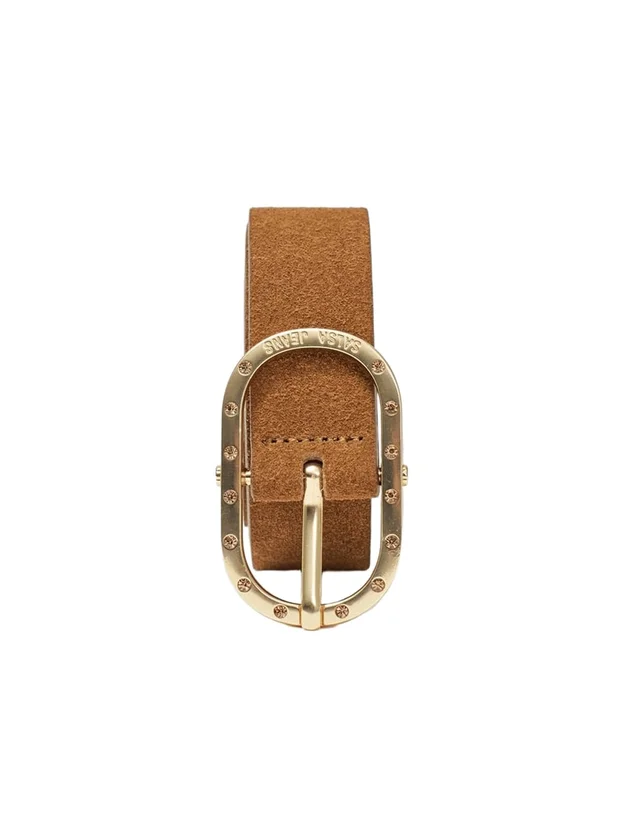 Leather Belt W Micro Stones Details