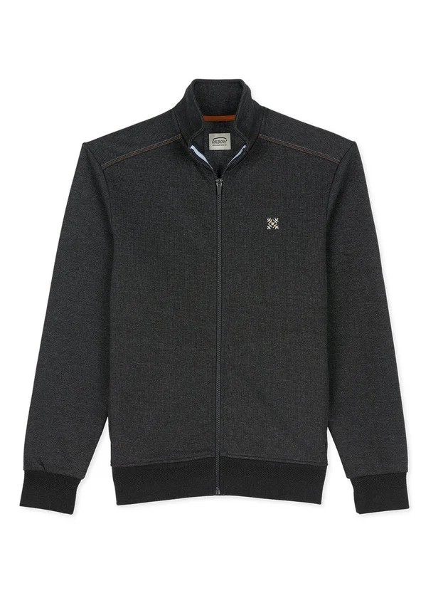Sweat Zippé Col Rond