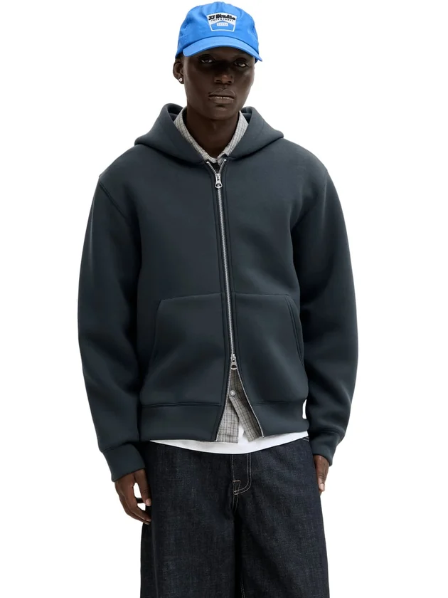 Jcocover Scuba Sweat Zip Hood Noos