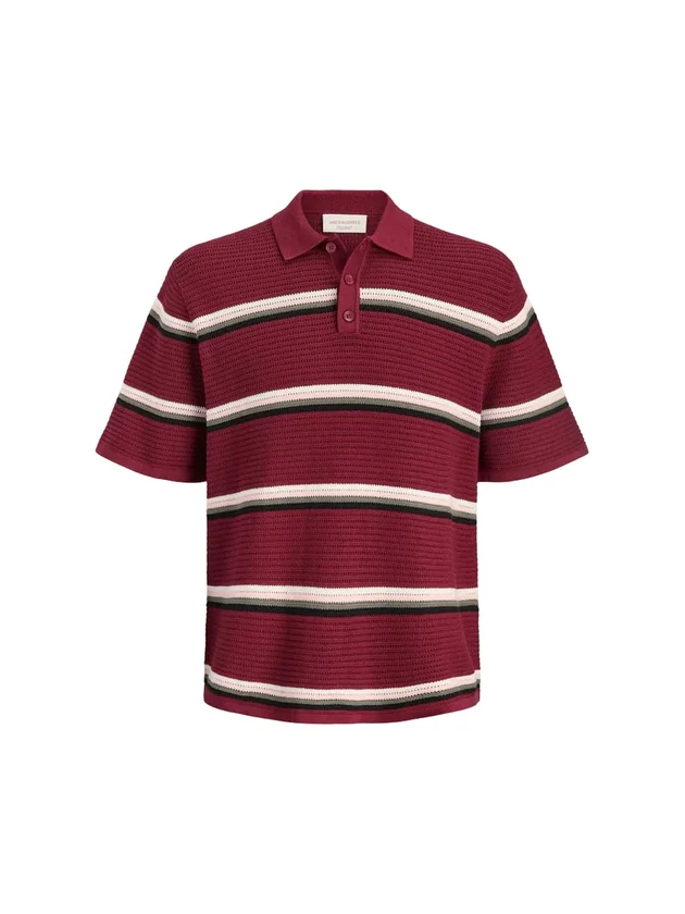 Jormaine Knit Stripe Polo Sn
