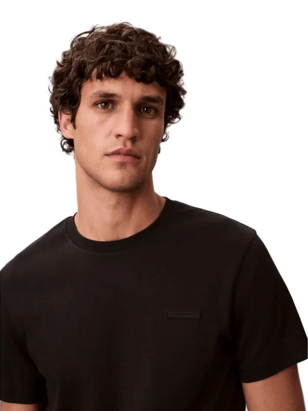 Slim Supima Logo Patch Tee
