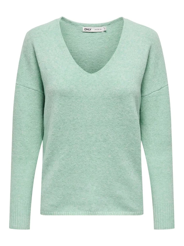 Onlrica L S V Neck Pullo Knt Noos