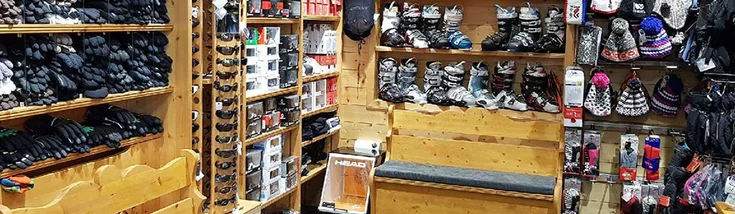 Intérieur du magasin SPORT 2000 MERIBEL MOTTARET SKI EVASION