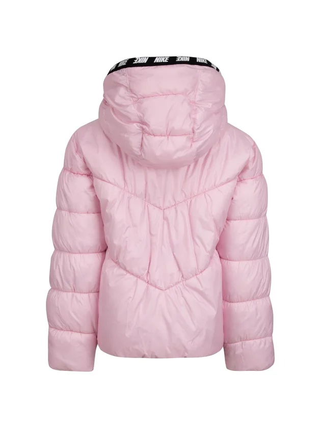 Chevron Solid Puffer Jacket