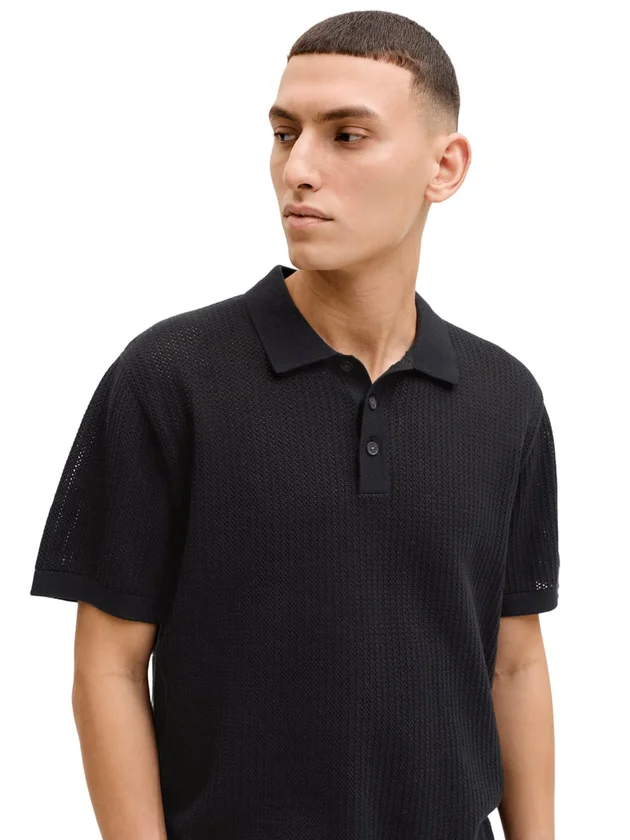 Jjjess Knit Polo Ss