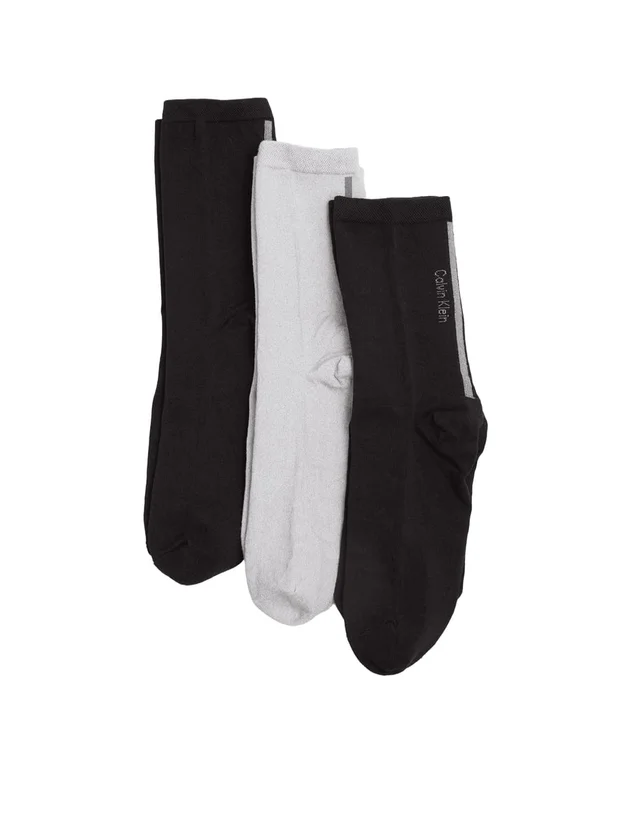 Sock 3P Giftbox Lurex Stripe