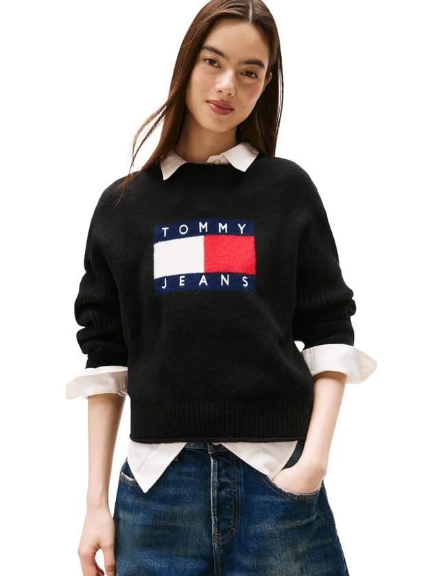 Melange Flag Sweater Rib Ext
