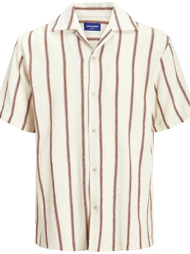Jjecoba Stripe Resort Shirt Ss Sn