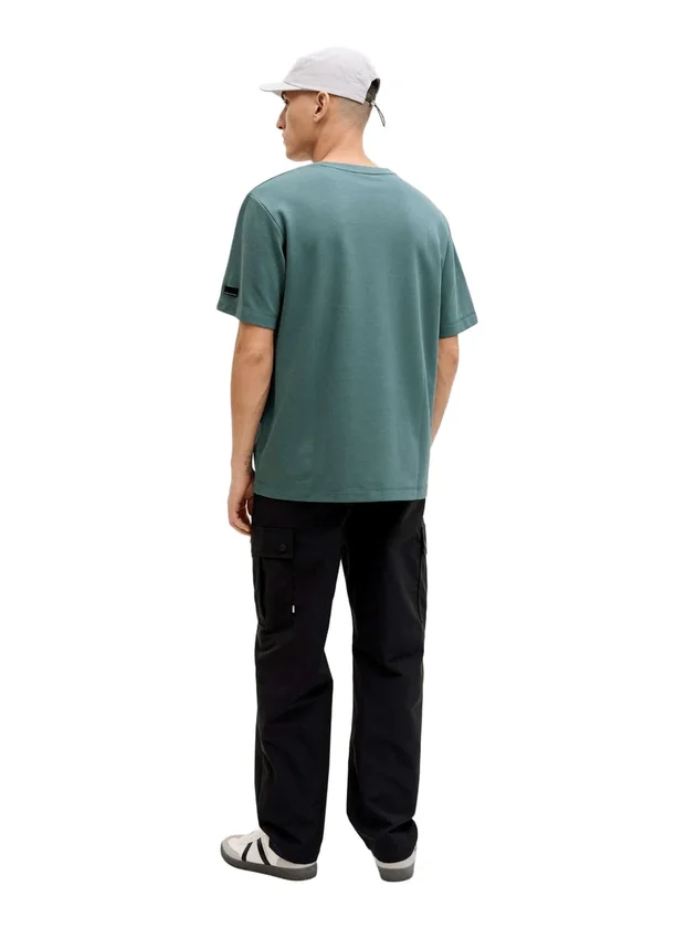 Jcofusion Badge Tee Ss Crew Neck Ln