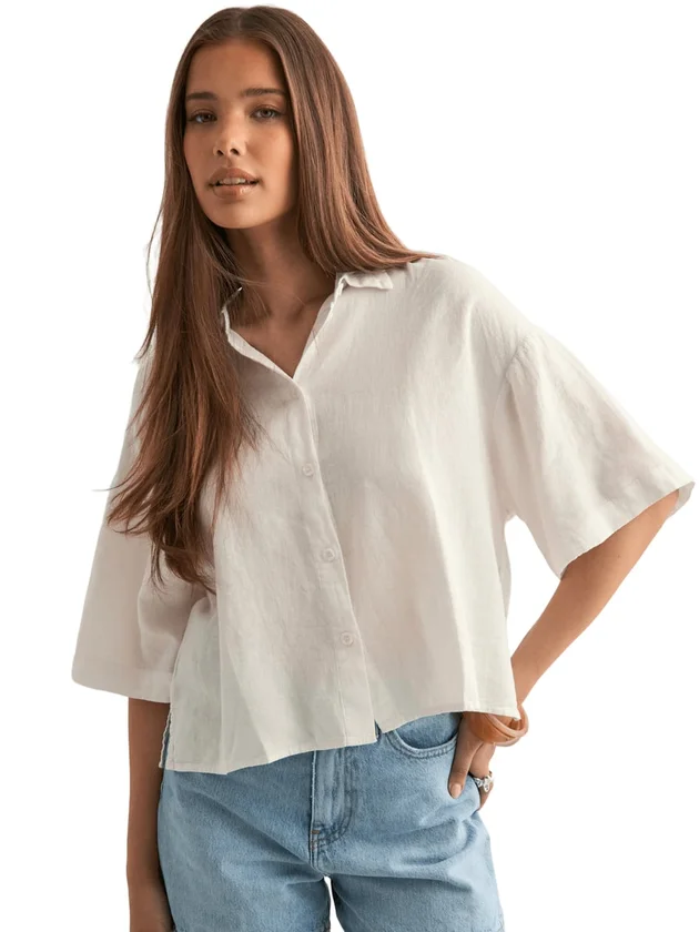 VMLINN 2/4 Short Shirt Wvn Noos