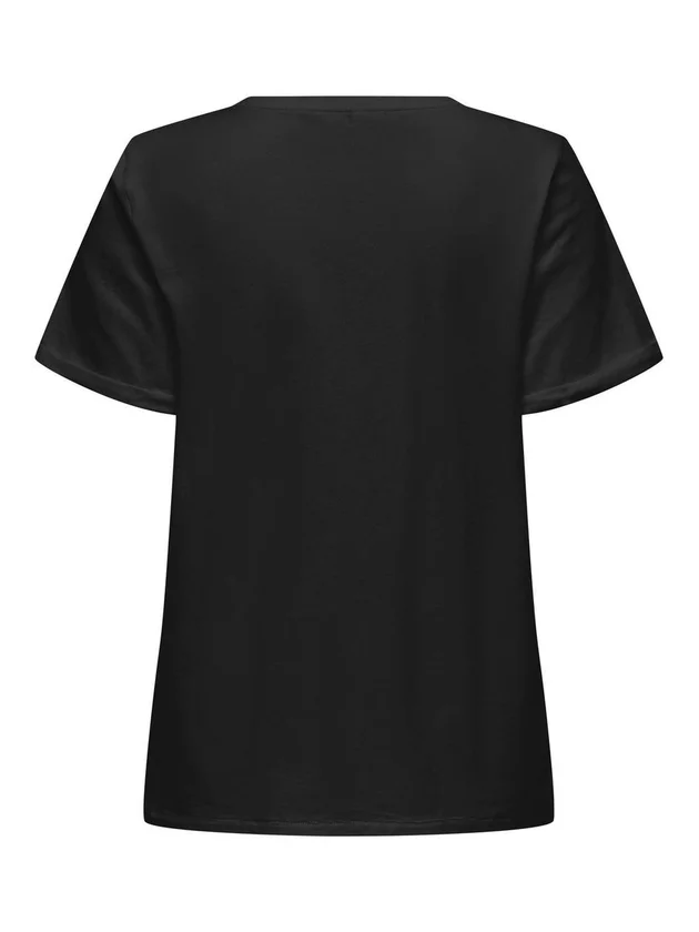 Onlline Life S S O Neck Print Top
