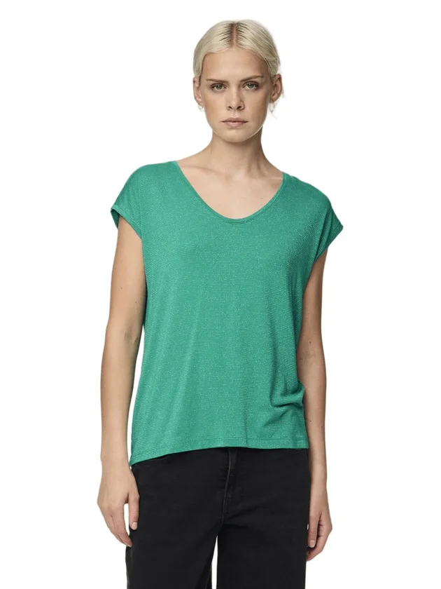 Pcbillo Tee Lurex Stripes