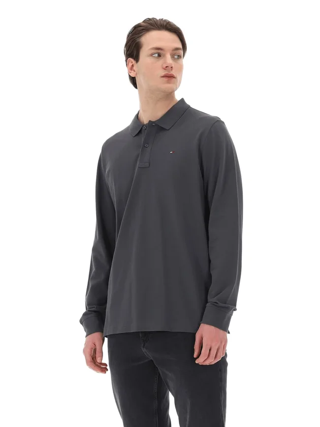 Tjm Slim Placket Polo Ls Ext