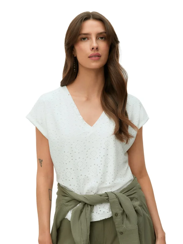 Liv Ss V Neck Top