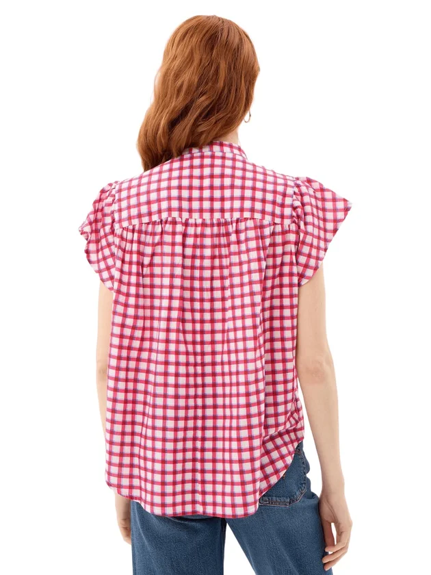 Pcjavier Ss Check Shirt Wvn Fc Bc